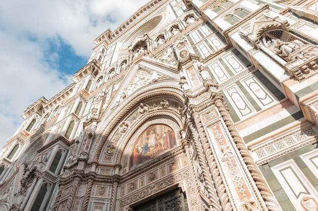 Incroyable belle architecture gothique cathédrale à Florence Italie