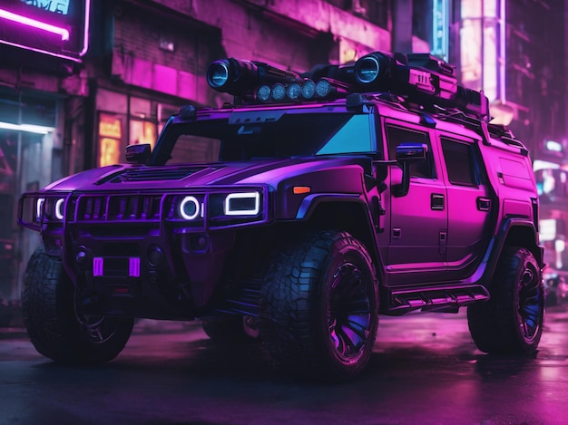 incroyable future voiture en version stream punk