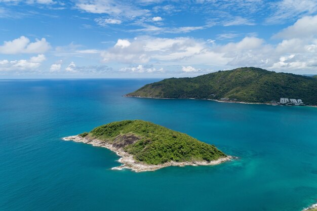 Incroyable paysage nature paysage vue de la belle mer tropicale