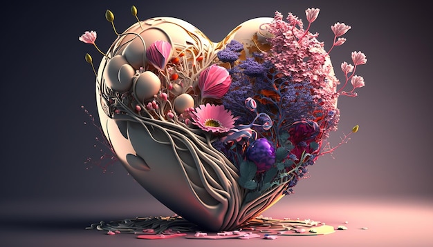 Incroyables coeurs d'amour d'art 3D qui vous rempliront d'amour