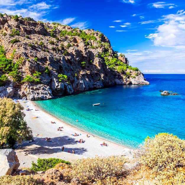 Incroyables plages des îles grecques.