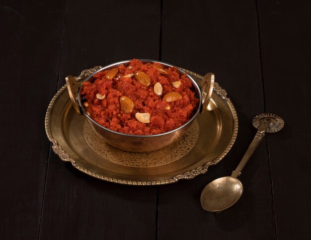 Indian Sweet Food Carotte Halwa ou Gajar Ka Halwa