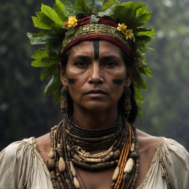 Photo indigène de l'amazonie