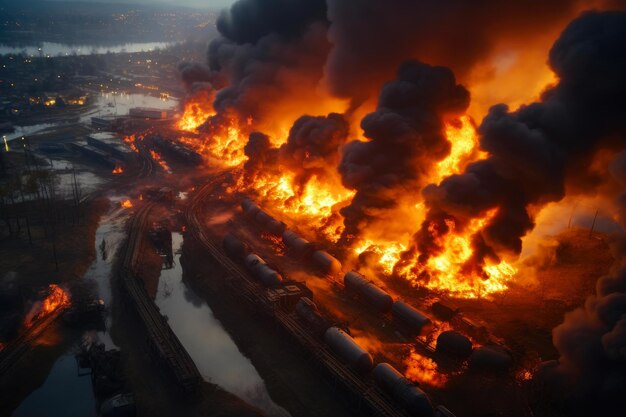 Inferno sur les voies ferrées Catastrophe aérienne