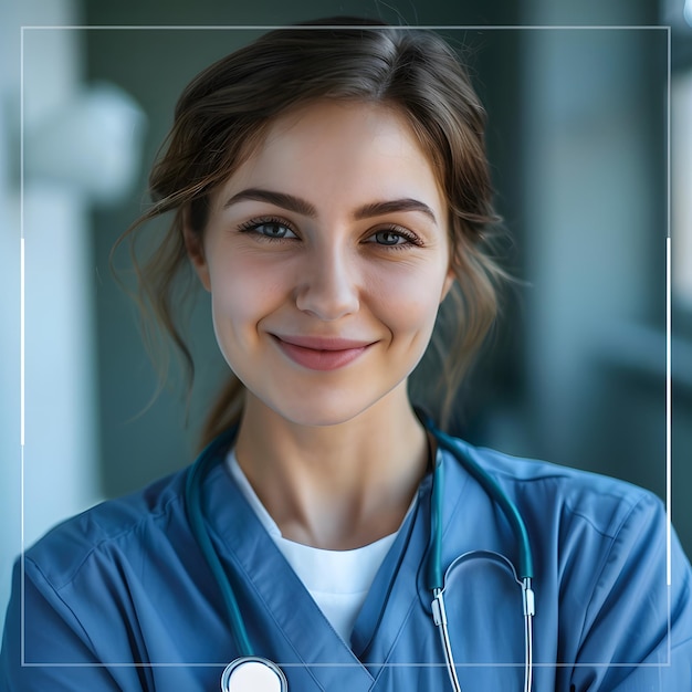 Photo infirmière souriante dans le cadre de la journée d'infirmière