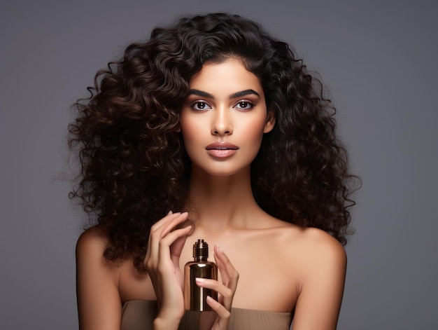 Un influenceur indien présente la transformation des cheveux dans une publicité produit