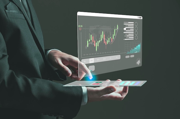 Informations sur les données de trading forex affichées sur une interface boursière