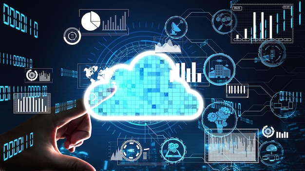 L'informatique en nuage conceptuelle et la technologie de stockage de données pour l'innovation future