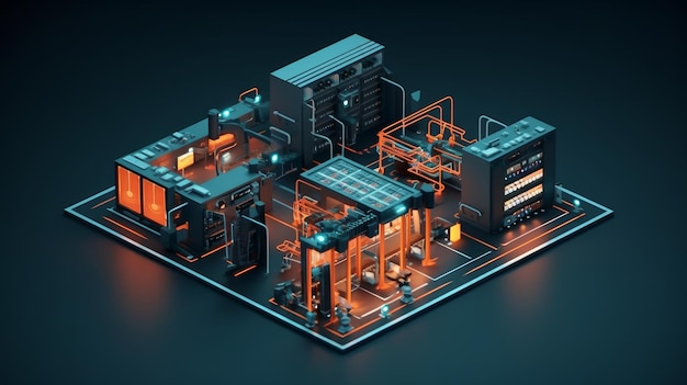 Infrastructure de réseau informatique générée par l'IA