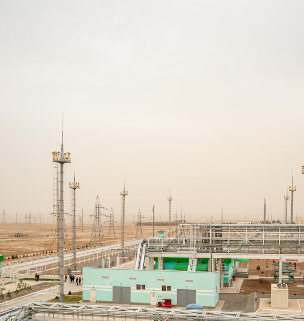 Une ingénierie pétrolière et gazière et une construction industrielle Panorama de l'usine