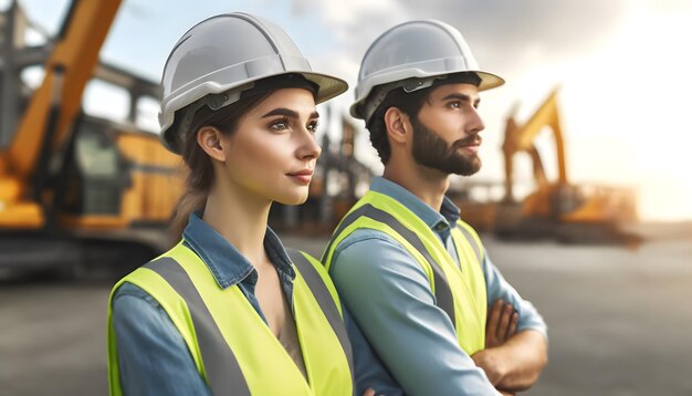 Ingénieurs et ingénieuses sur le chantier