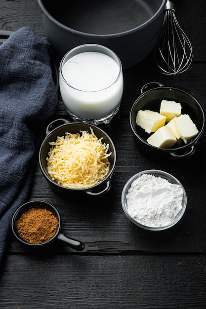 Ingrédients de la béchamel française ou de la sauce blanche maison