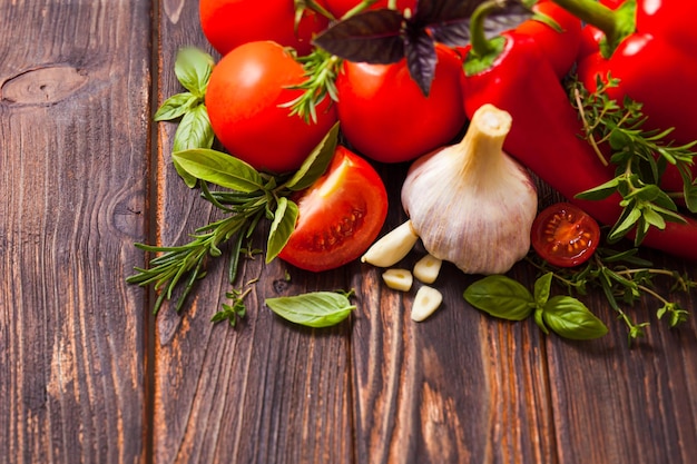 Les ingrédients frais pour la cuisine italienne