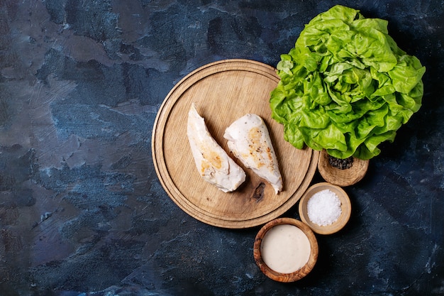 Ingrédients pour faire une salade César