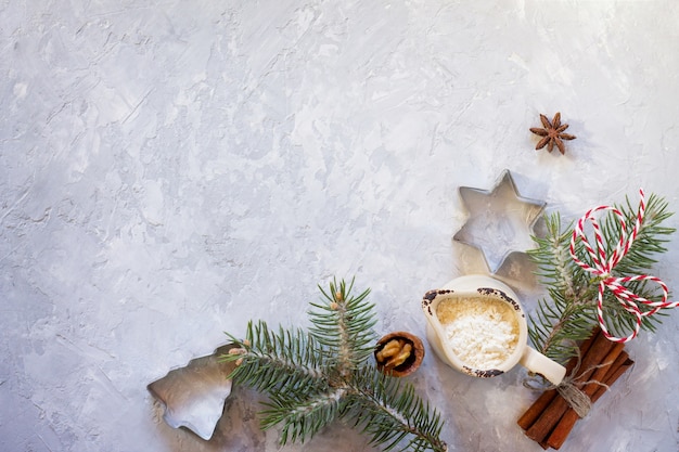 Ingrédients pour la pâtisserie de Noël