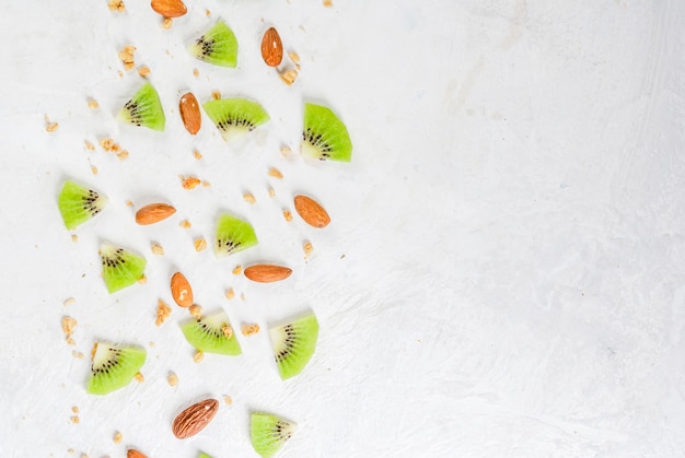 Ingrédients pour un petit-déjeuner sain