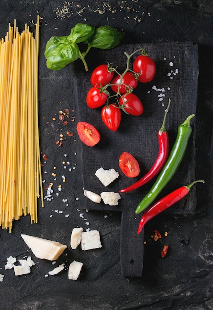 Ingrédients pour sauce à spaghetti