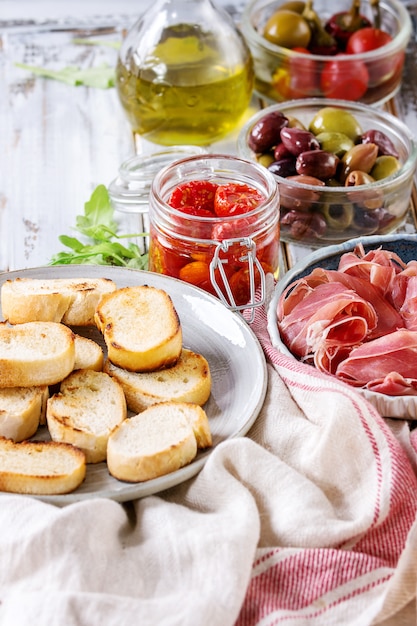 Ingrédients pour tapas