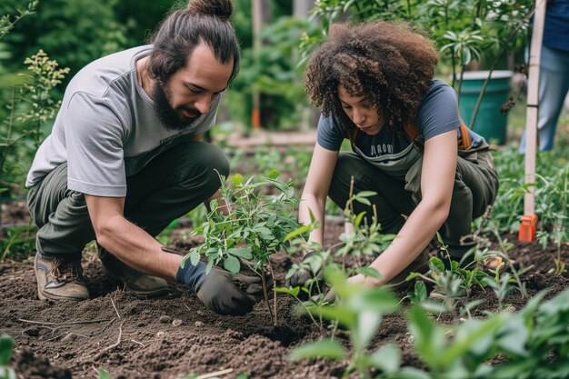 Photo initiative communautaire de plantation