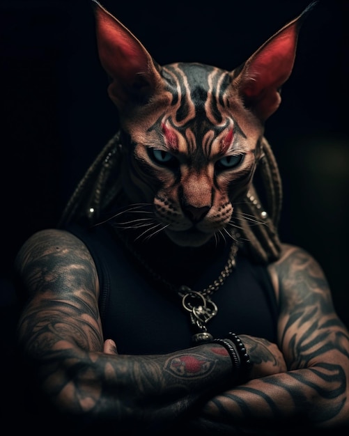 Ink amp Whiskers Le monde des tatouages de chats