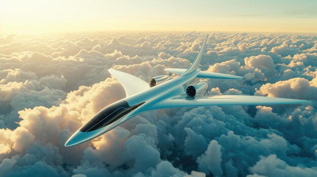 Photo innovating the skies tomorrows sustainable air travel