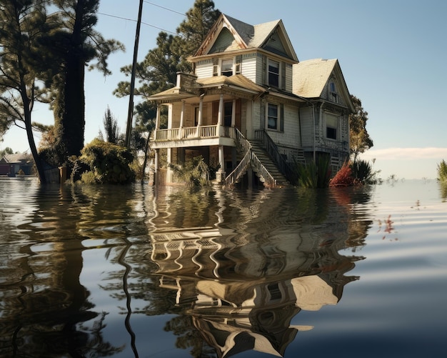 Les inondations détruisent les maisons en raison de la montée du niveau de la mer