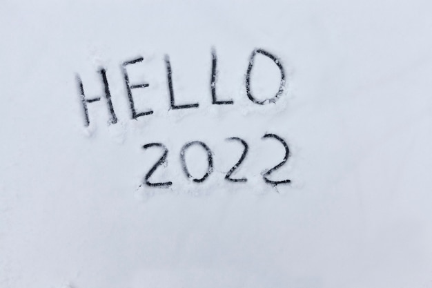 L'inscription Sur Le Début De La Nouvelle Année 2022