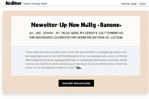 Inscription à la newsletter