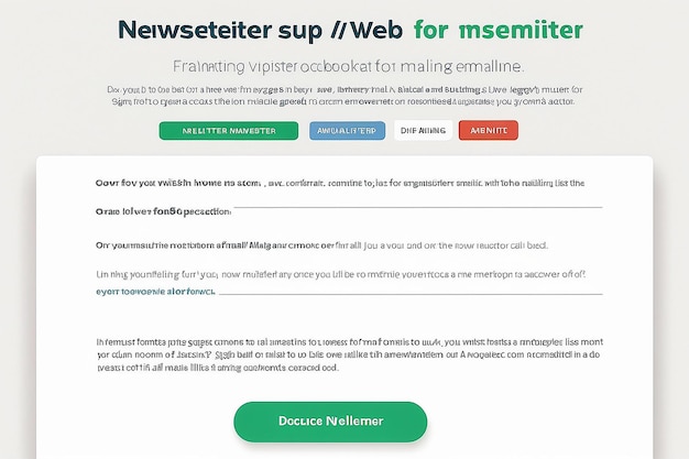 Inscription à la newsletter