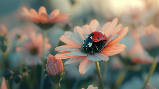 Un insecte sur une fleur