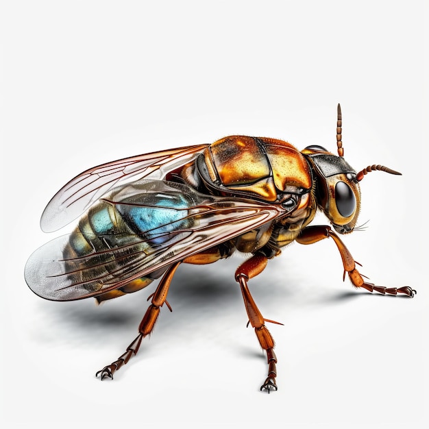 Insecte hyper détaillé très haute qualité isolé d'arrière-plan illustration générée par l'IA