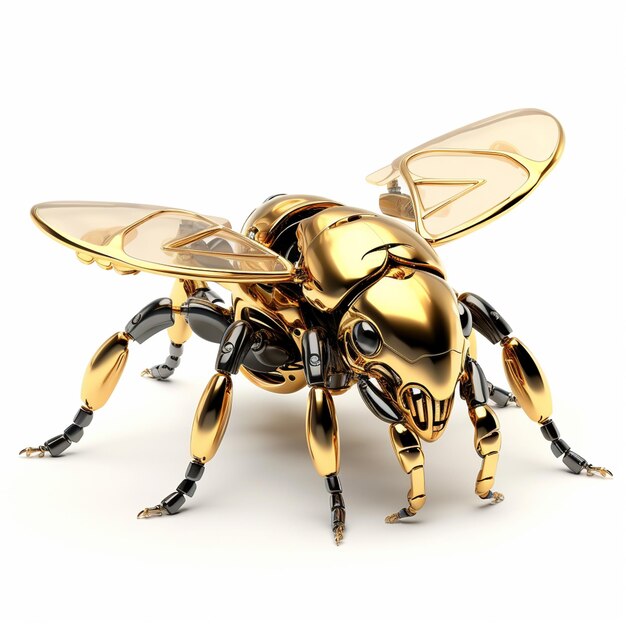 insecte robotique d'abeille dorée