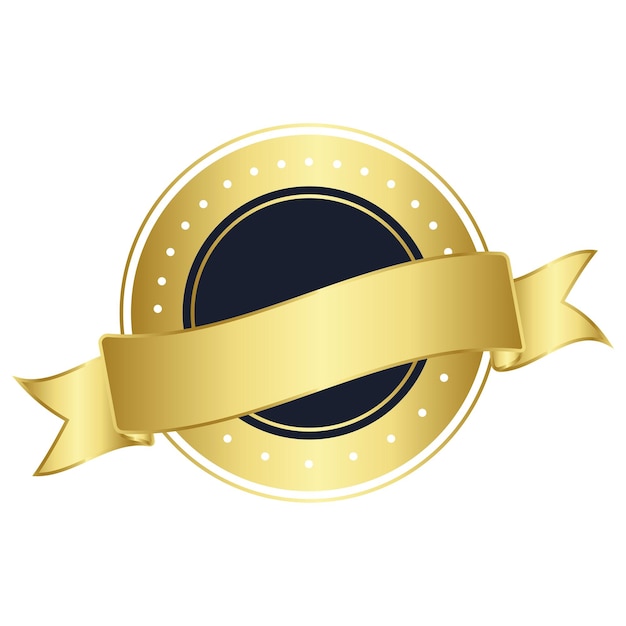Insigne en or à fond transparent