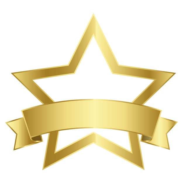 Insigne en or à fond transparent