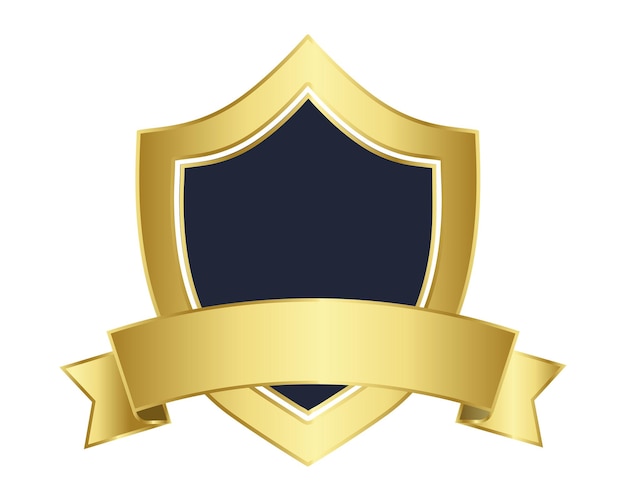 Insigne en or à fond transparent