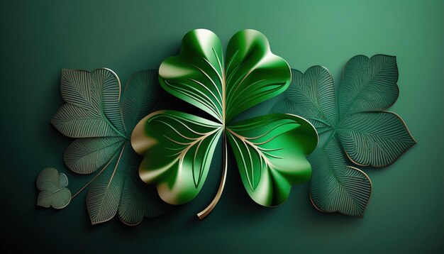 Insigne de vacances vintage St. Patricks Day design.generative ai