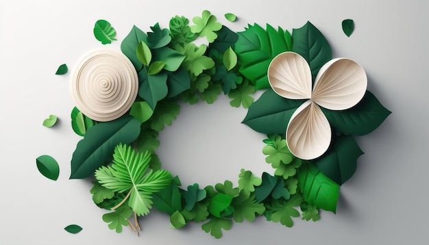 Insigne de vacances vintage St. Patricks Day design.generative ai