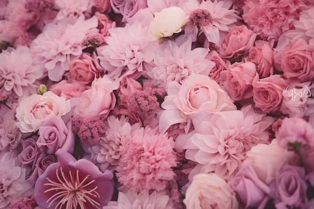 Insignes floraux peints à la main de la fête des mères