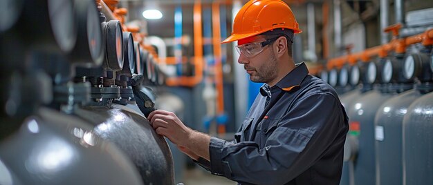 Inspection du système d'épuration de l'eau par un ingénieur