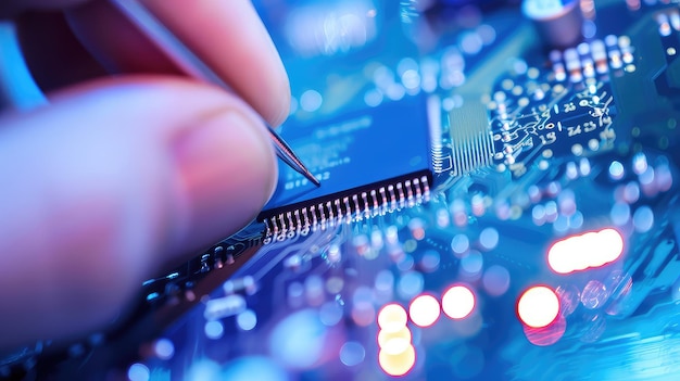 Installation du processeur assisté par une pince pour une performance d'ordinateur portable perfectionnée