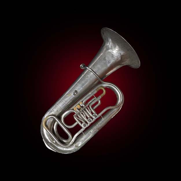 Instrument de musique Tuba vintage