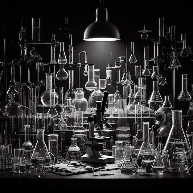 Photo des instruments de laboratoire