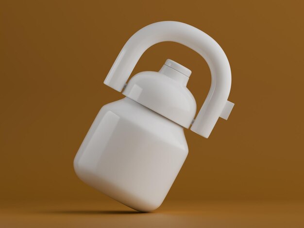 insulated water bottle 3d render