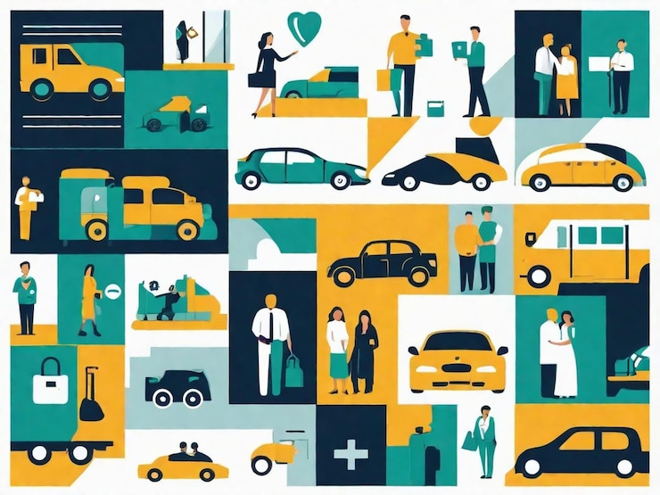 Photo insured individuals in everyday life