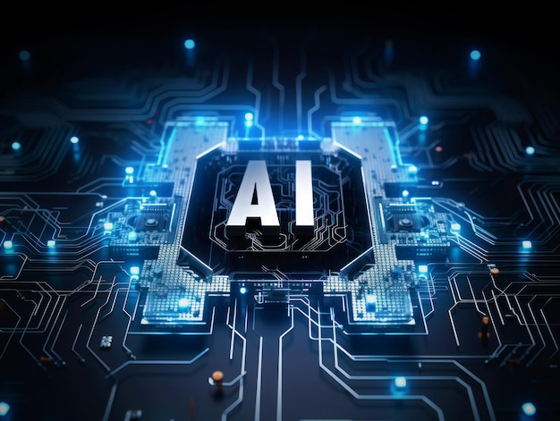 Intelligence artificielle conceptimage conceptuelle technologie moderne internet et réseautage