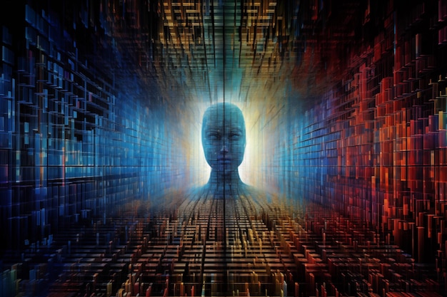 L'intelligence artificielle dans le cyberespace Le concept futur de l'homme dans le cyberespace