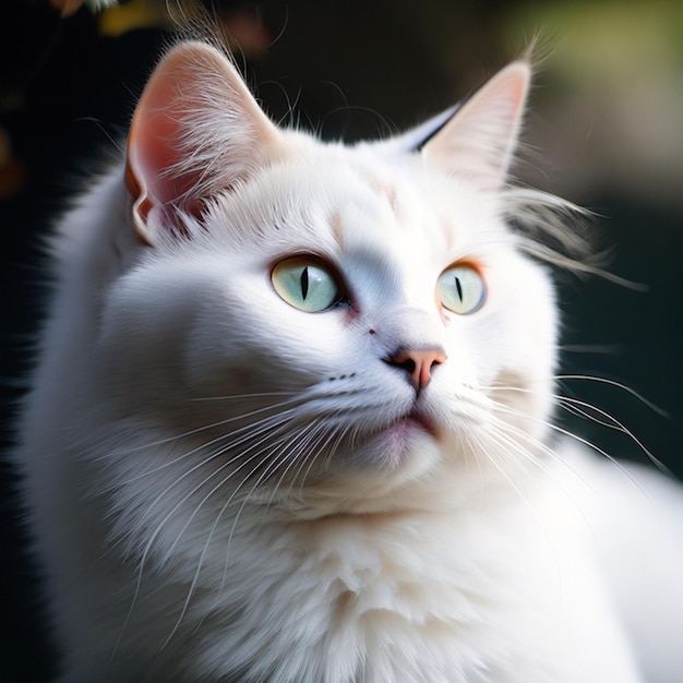 L'intelligence artificielle générative du chat blanc