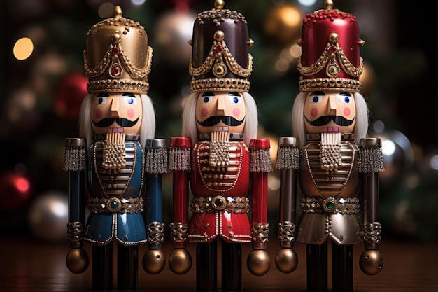 Photo l'intelligence artificielle générative de nutcrackers