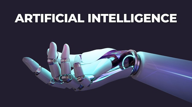 L'intelligence artificielle papier peint et espace négatif vous pouvez écrire n'importe quoi