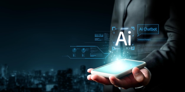 Interaction humaine avec l'assistant virtuel d'intelligence artificielle AI FaaS